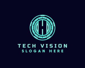 Future - Digital Technology Hologram logo design