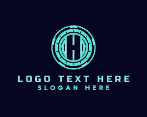 Future - Digital Technology Hologram logo design