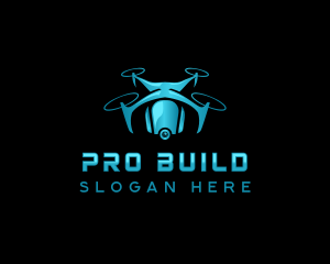 Quadcopter Camera Drone Logo