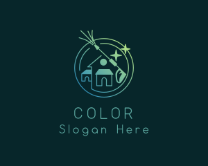 Houskeeping - Residential House Cleaning logo design