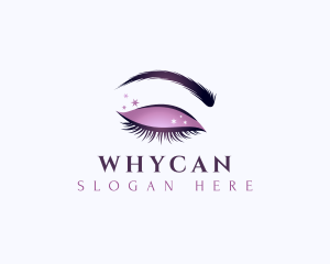 Esthetician - Eyelashes Makeup Eyebrow logo design