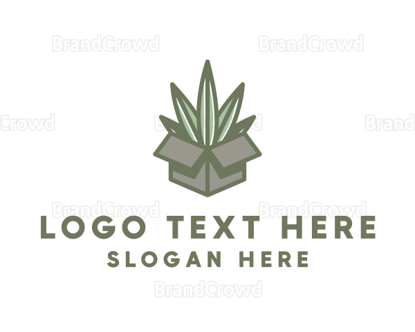 Marijuana Leaf Box Logo