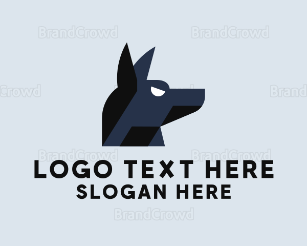 Modern Pet Dog Logo