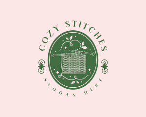 Knitting - Handicraft Knitting Thread logo design