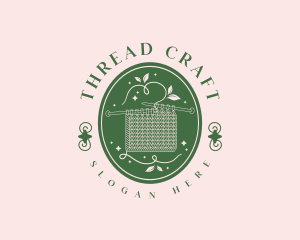 Handicraft Knitting Thread logo design