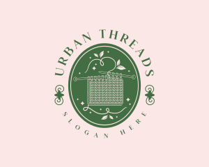 Handicraft Knitting Thread logo design