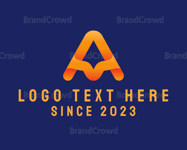Modern Gradient Letter A Logo