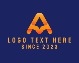 Software Developer - Modern Gradient Letter A logo design
