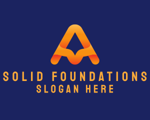 Modern Gradient Letter A Logo