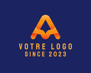 Web Developer - Modern Gradient Letter A logo design