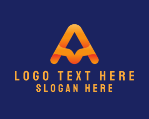 Modern Gradient Letter A Logo