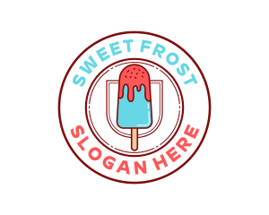 Ice Popsicle Dessert logo design