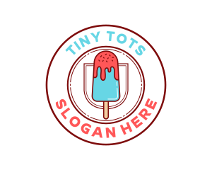 Cooler - Ice Popsicle Dessert logo design
