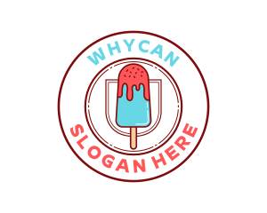 Dessert - Ice Popsicle Dessert logo design