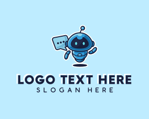 Fun - Tech Robot Chat logo design