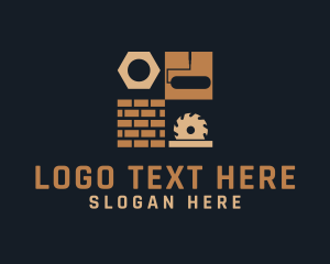 Brick - Construction Builder Tools logo design