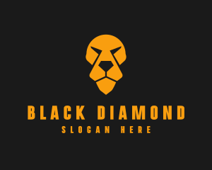 Lion Animal Diamond logo design