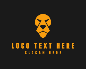 Yellow - Lion Animal Diamond logo design