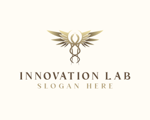 Lab - Caduceus Healthcare Lab logo design