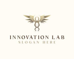 Caduceus Healthcare Lab logo design