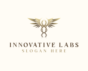 Caduceus Healthcare Lab logo design