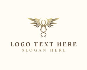 Hospital - Caduceus Healthcare Lab logo design