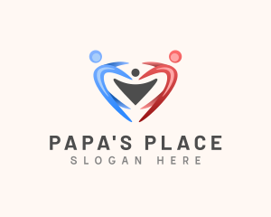 Father - Heart Charity Foundation Family logo design