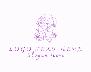 Floral Woman Deity Logo