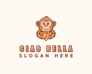 Monkey Pizza Restaurant logo design