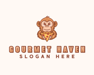 Monkey Pizza Restaurant logo design