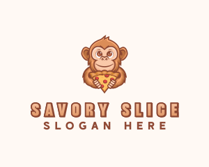 Monkey Pizza Restaurant logo design