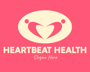 Cardiovascular - Fitness People Heart logo design