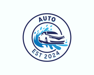 Auto Car Washing logo design