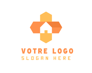 Orange - Orange House Cross logo design