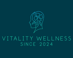 Flower Mental Health Wellness logo design