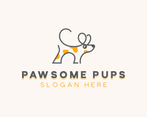 Pet Canine Dog logo design