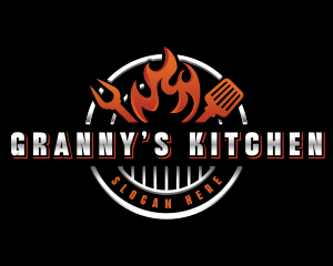 Grill Fire Restaurant logo design