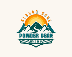 Summit Mountain Peak logo design