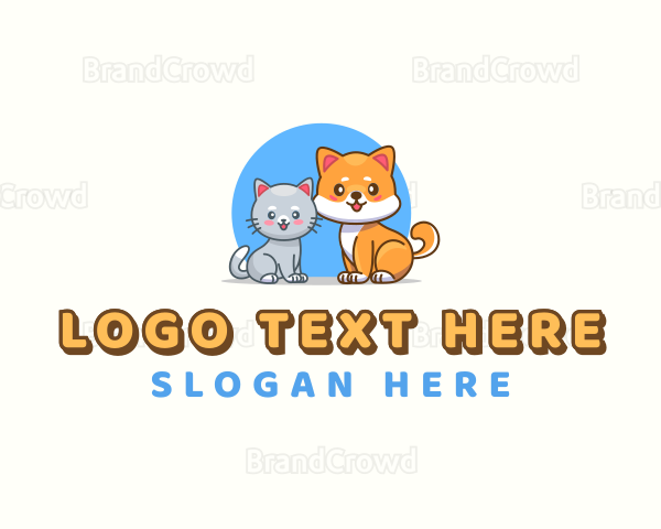 Cat Dog Pet Logo