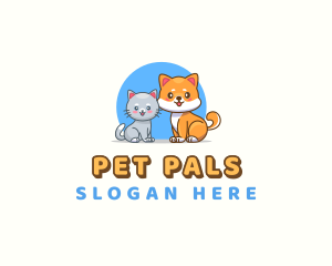 Cat Dog Pet logo design