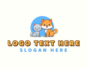 Groomer - Cat Dog Pet logo design