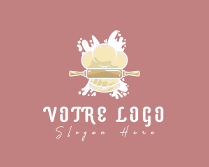 Toque Rolling Pin Chef Logo