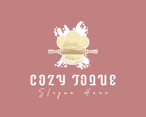 Toque Rolling Pin Chef logo design