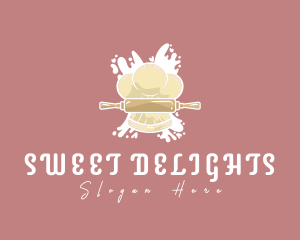 Toque Rolling Pin Chef logo design