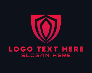 Online Security - Tech Gaming Shield logo design