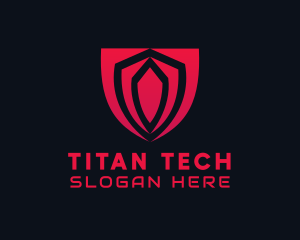 Tech Gaming Shield  logo design