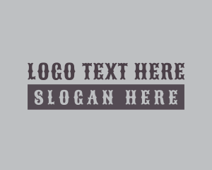 Unique - Western Clothing Wordmark logo design