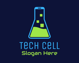 Cellular - Mobile Chemistry Lab logo design