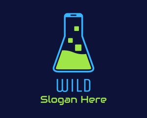 Digital - Mobile Chemistry Lab logo design