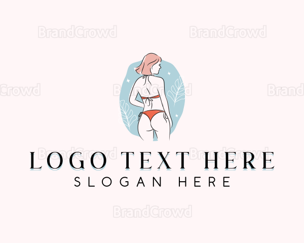 Sexy Bikini Girl Logo